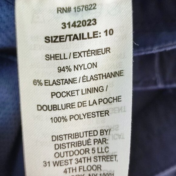 Eddie Bauer Rainer Capris outdoor activity pants blue women's size 10 - Picture 7 of 16